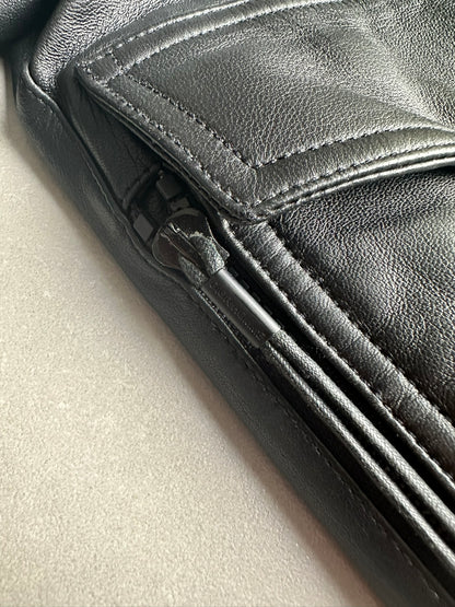 Dior Homme SS04 "strip" leather A2 jacket