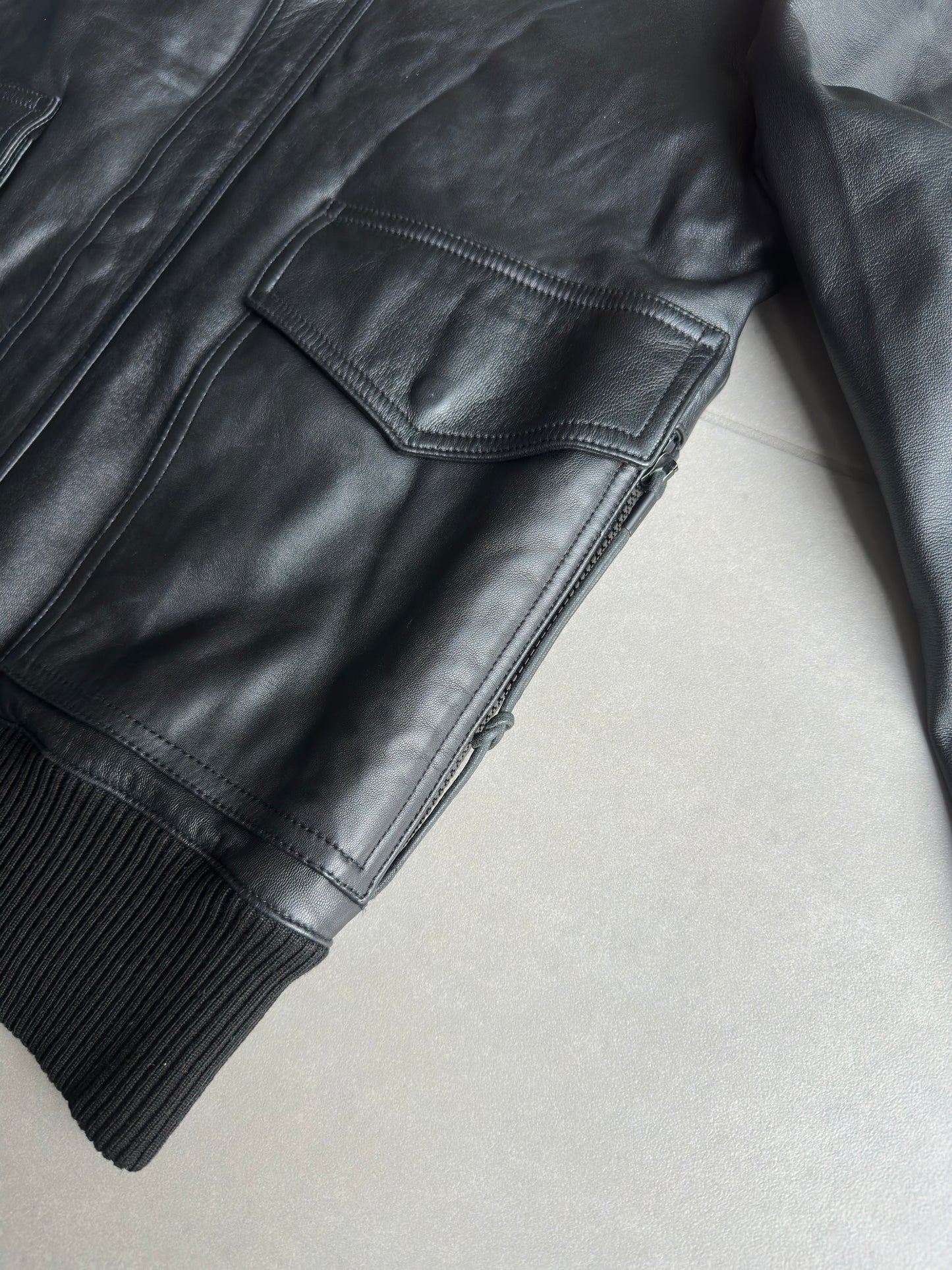 Dior Homme SS04 "strip" leather A2 jacket