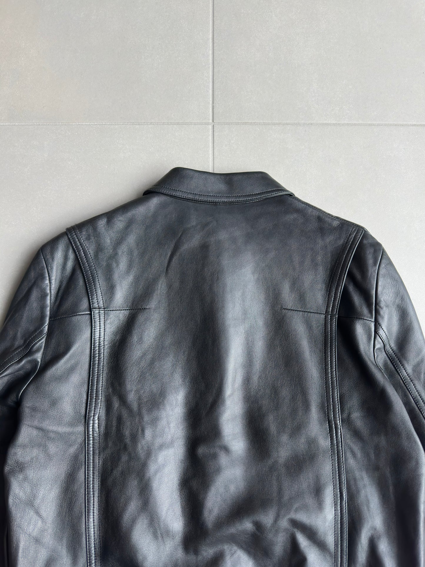 Dior Homme SS04 "strip" leather A2 jacket