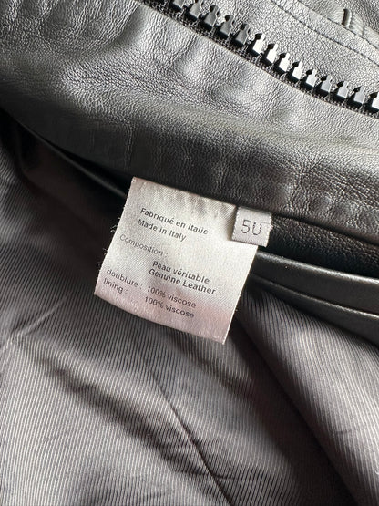 Dior Homme SS04 "strip" leather A2 jacket