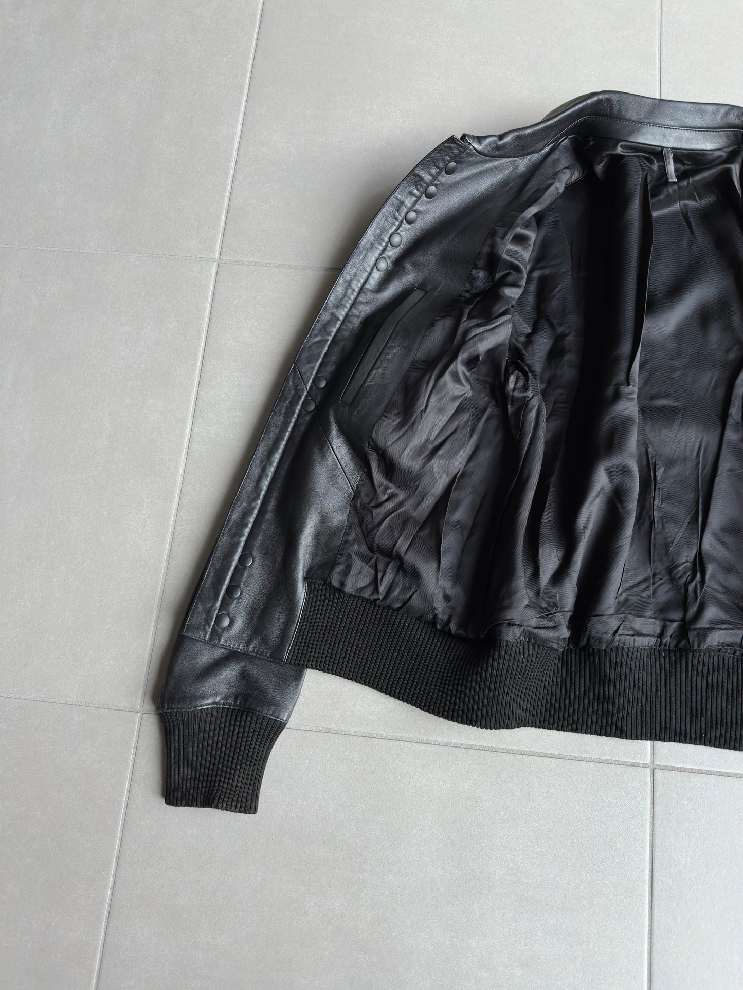 Dior Homme SS04 "strip" leather A2 jacket