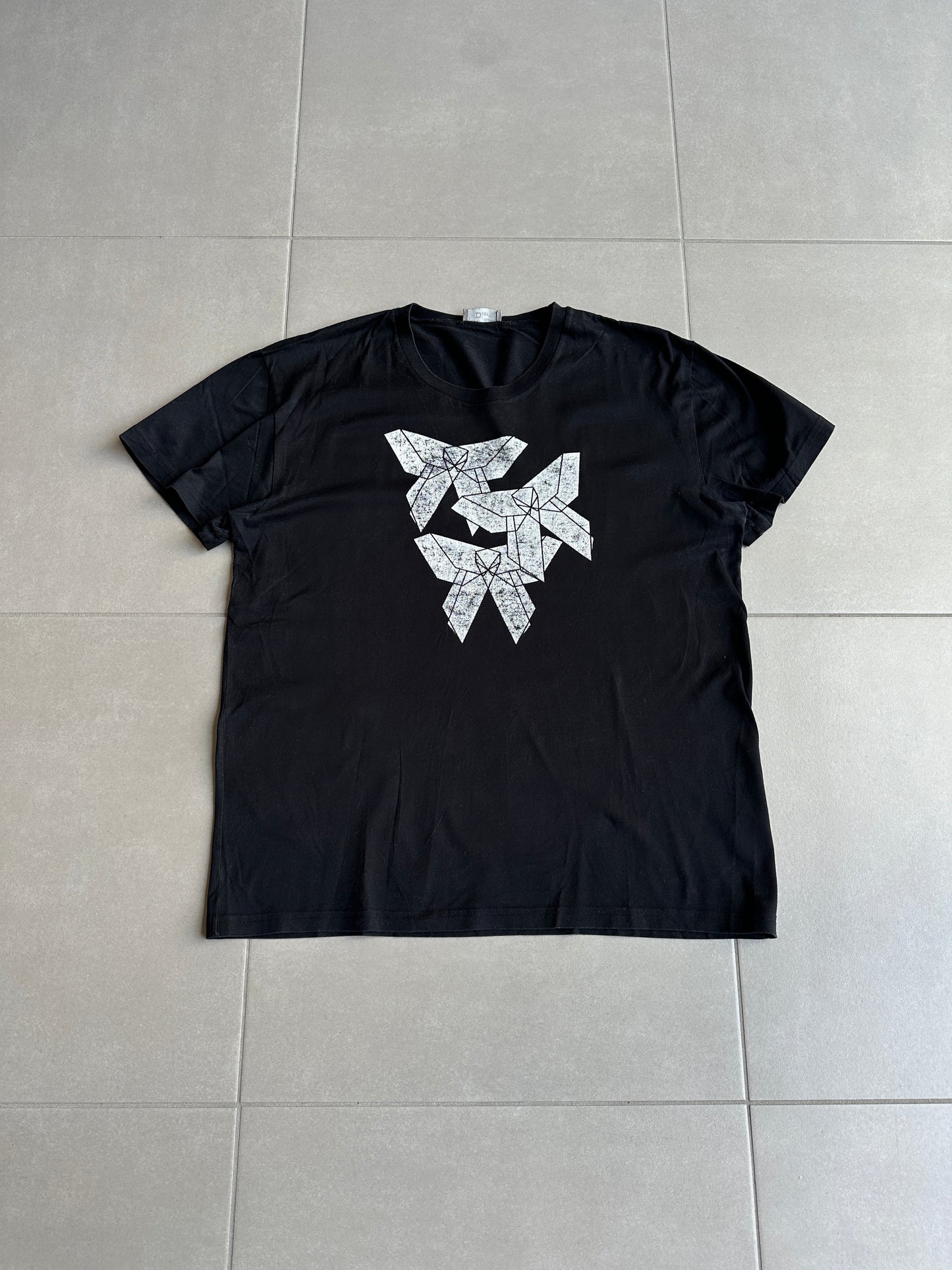 Dior Homme AW08 geometric bowtie graphic t-shirt