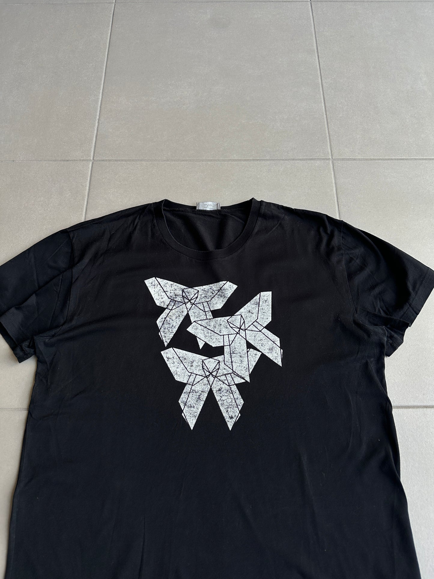 Dior Homme AW08 geometric bowtie graphic t-shirt