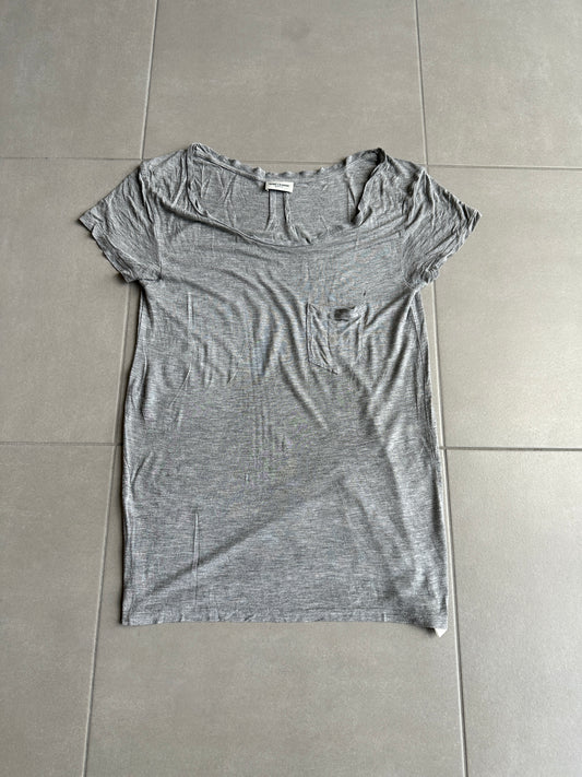 Saint Laurent Paris SS15 silk pocket T-shirt