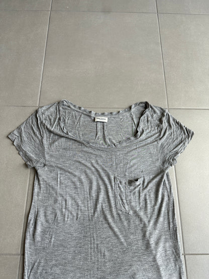Saint Laurent Paris SS15 silk pocket T-shirt