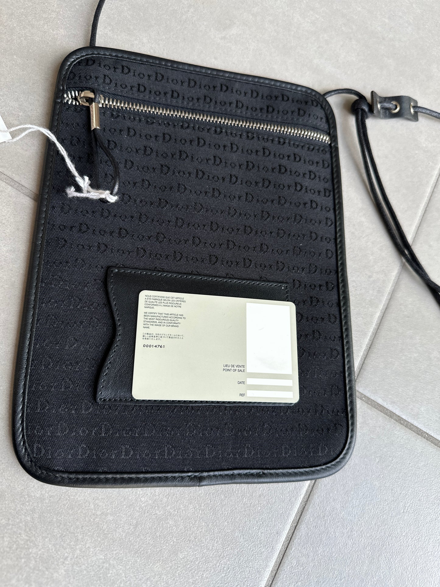 Dior Homme SS04 "Strip” Monogram Travel Bag