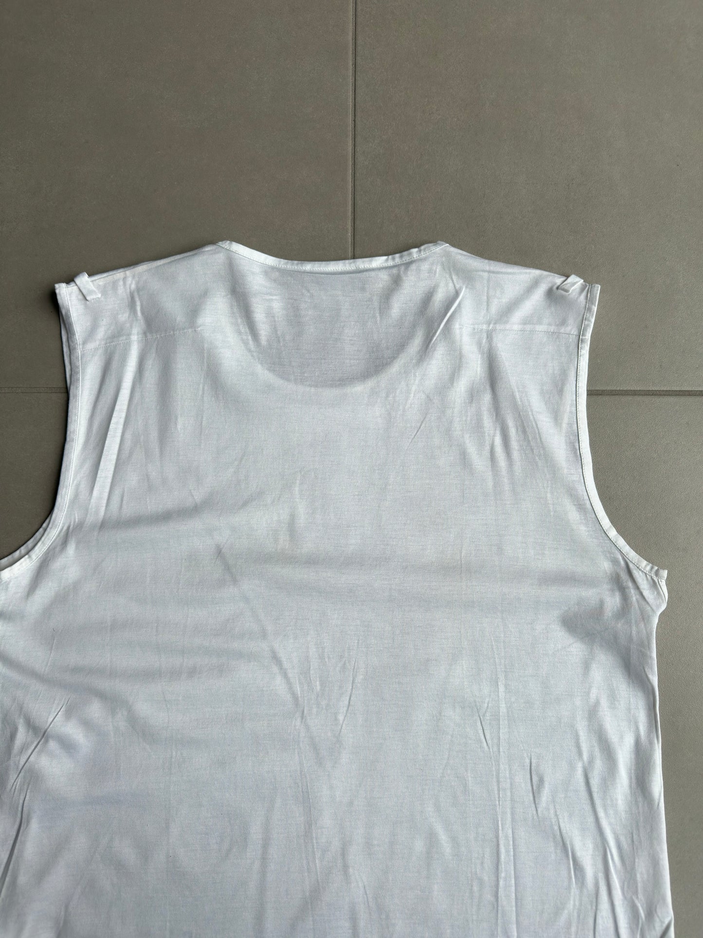 Dior Homme SS03 “Follow me” silhouette print tank top