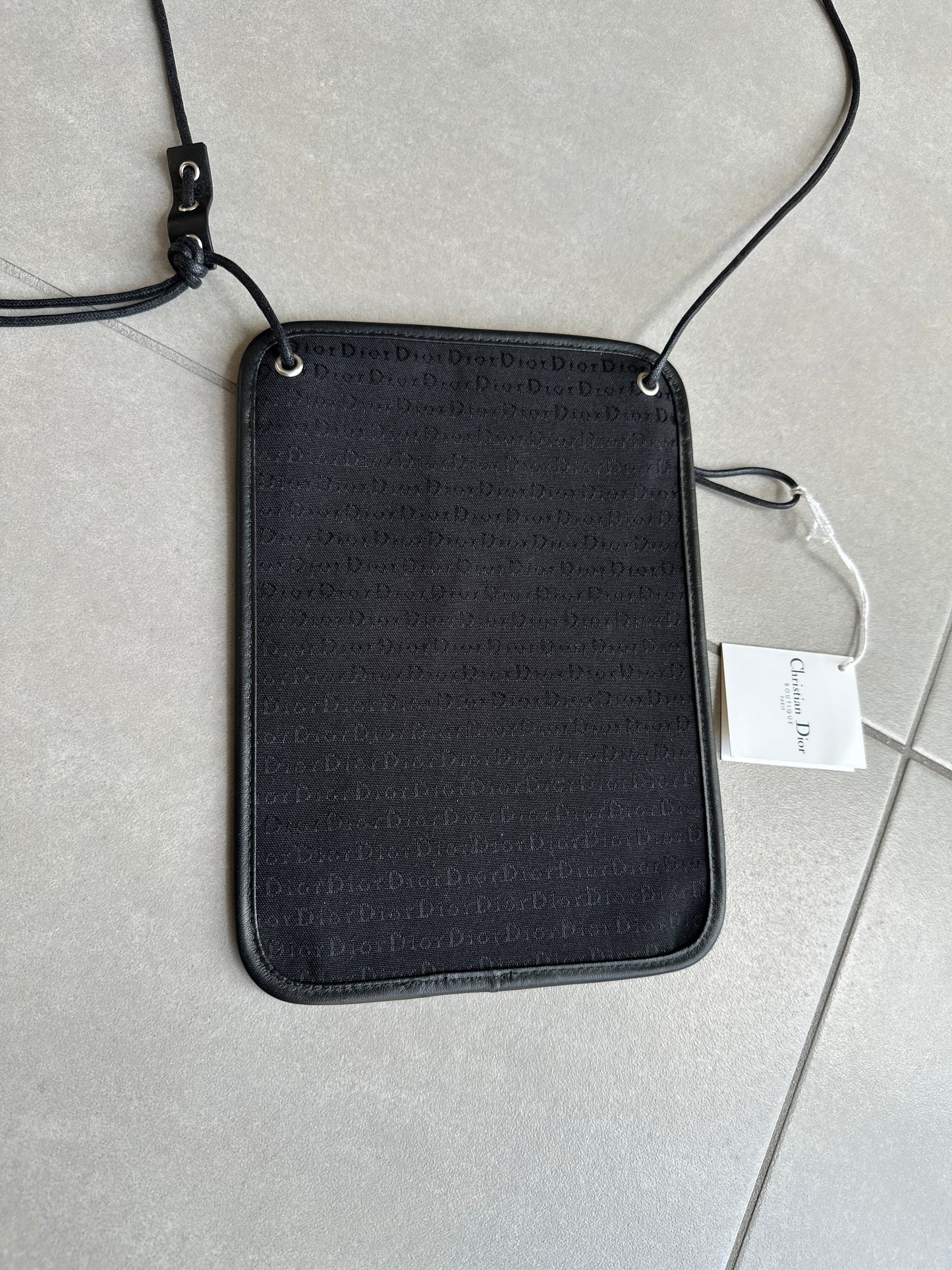 Dior Homme SS04 "Strip” Monogram Travel Bag