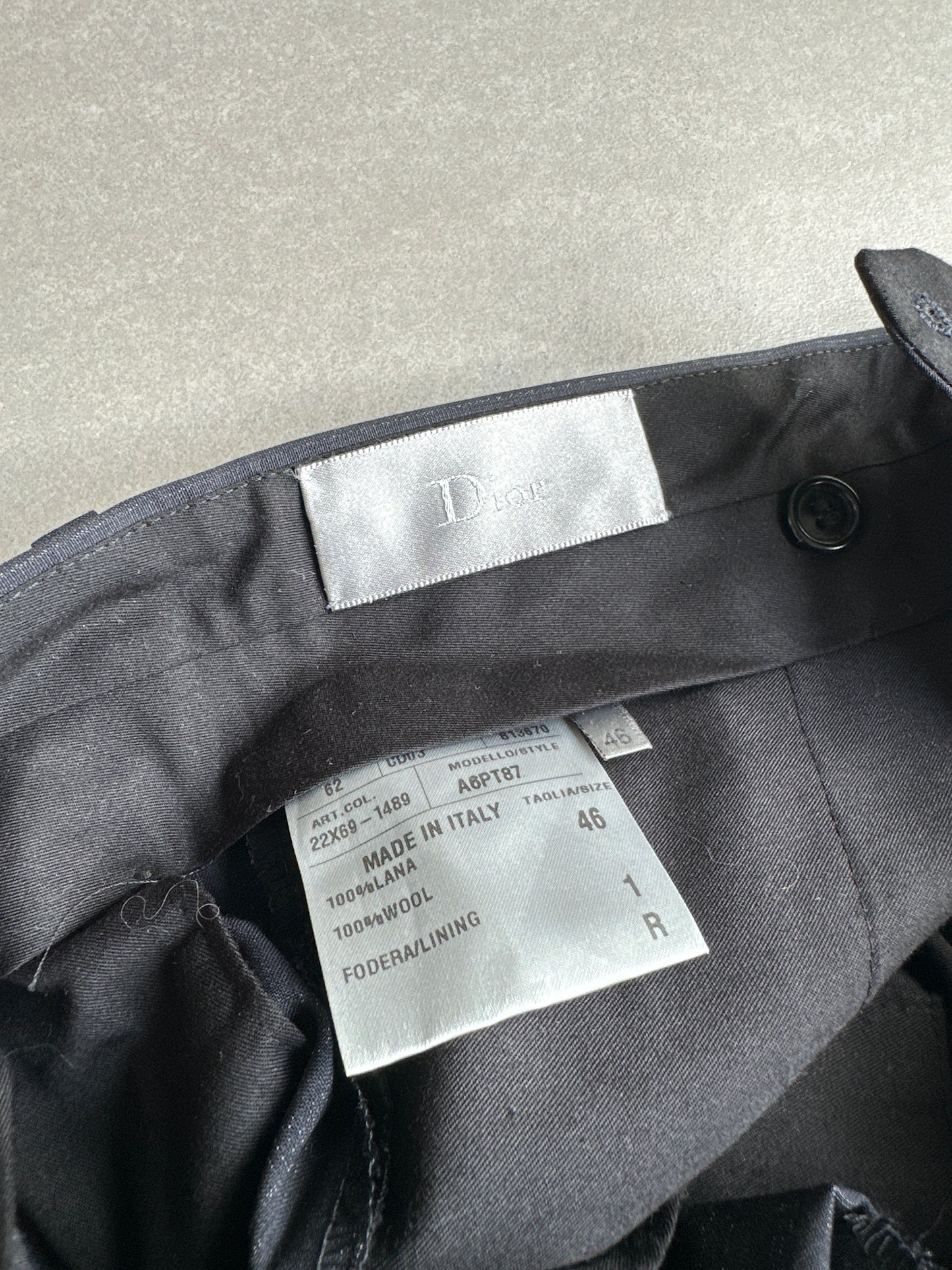 Dior Homme SS06 Chalk pinstripe trousers