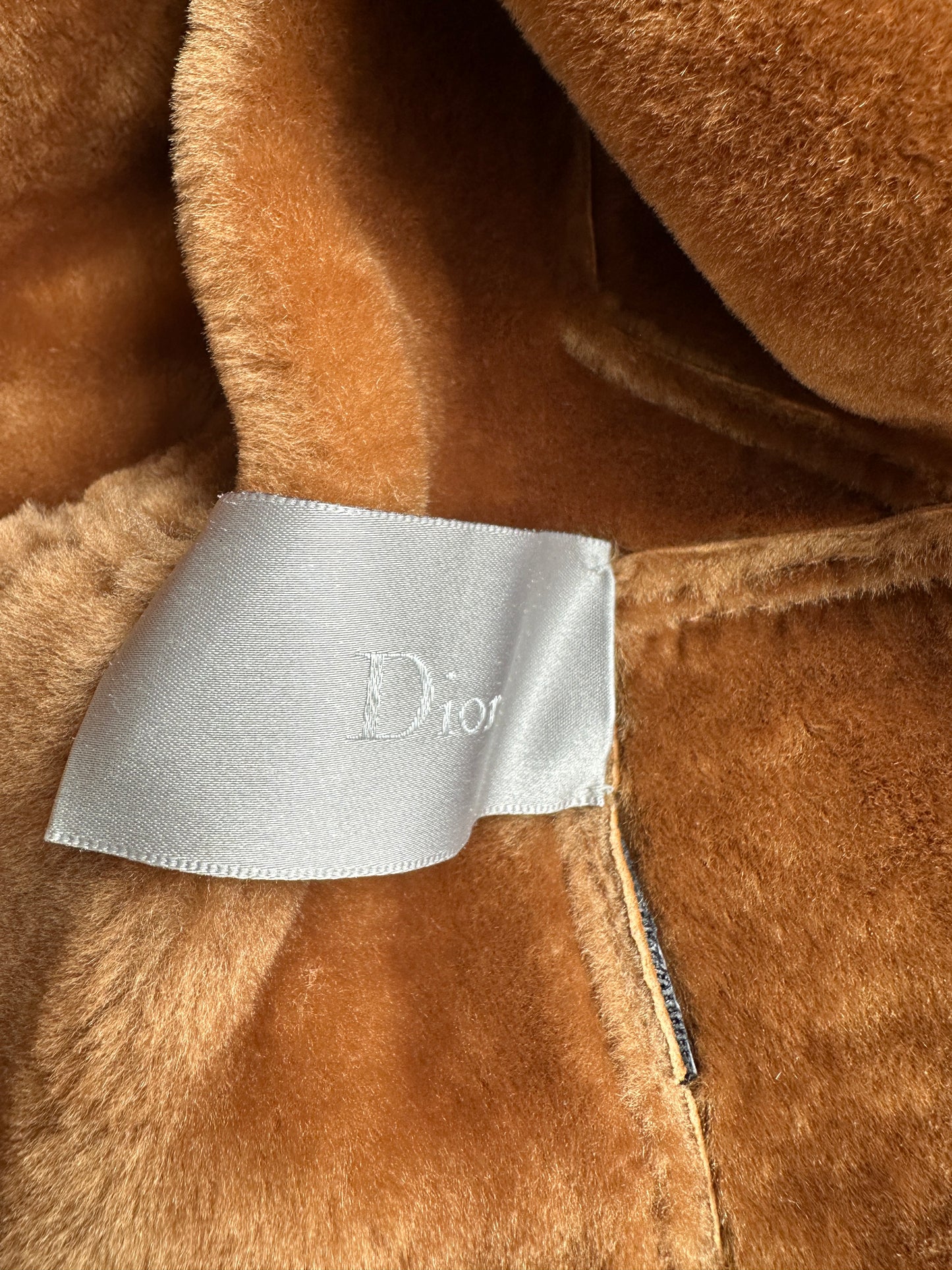 Dior Homme AW07 "Navigate" shearling mouton leather jacket