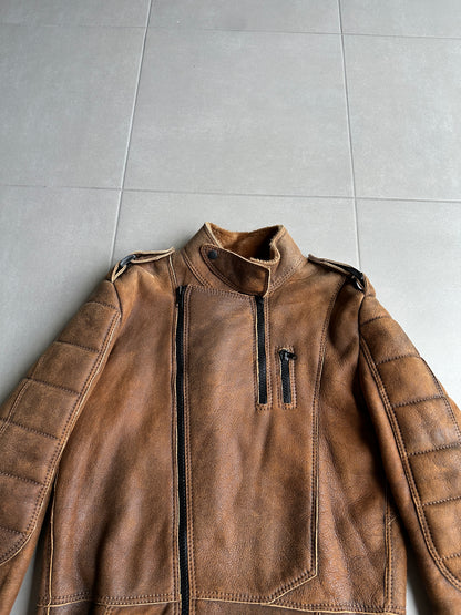 Dior Homme AW07 "Navigate" shearling mouton leather jacket