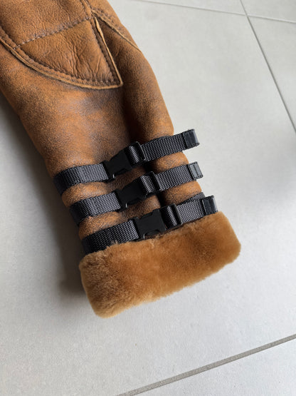 Dior Homme AW07 "Navigate" shearling mouton leather jacket