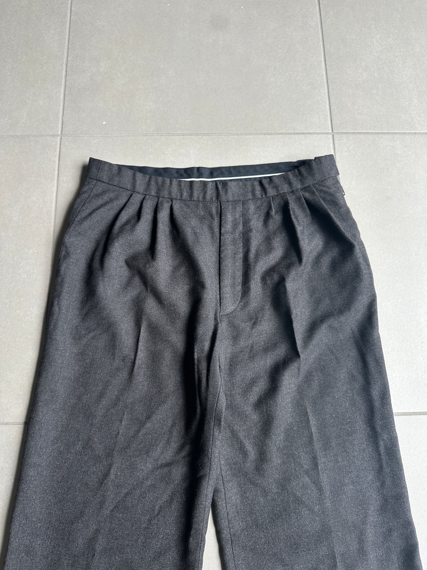Raf Simons AW2000 darted baggy wool trousers
