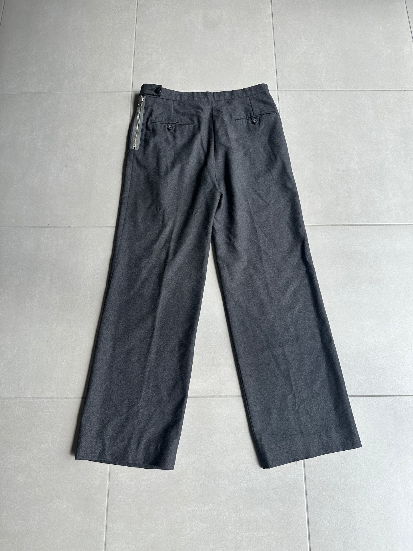 Raf Simons AW2000 darted baggy wool trousers