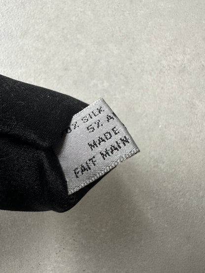 Dior Homme SS04 "Strip” Bee motif skinny Silk tie