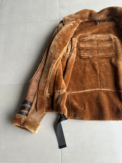 Dior Homme AW07 "Navigate" shearling mouton leather jacket