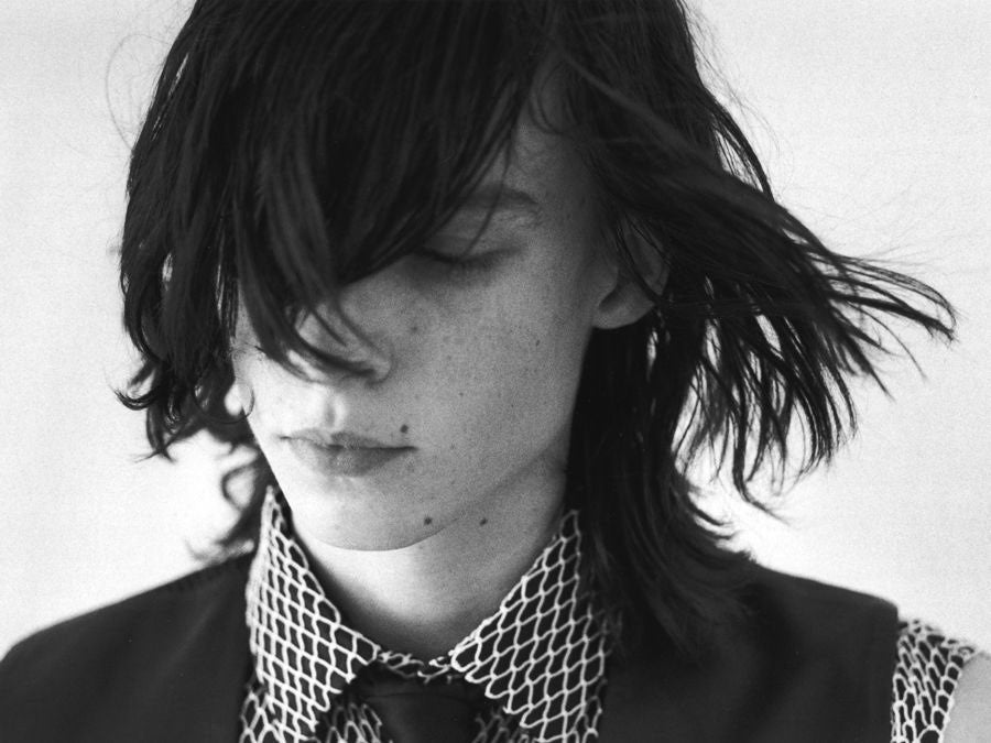 Dior Homme SS04 "Strip" mesh net button up