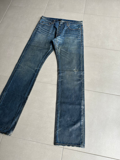 Dior Homme AW03 “Luster”  OG waxed clawmark jeans