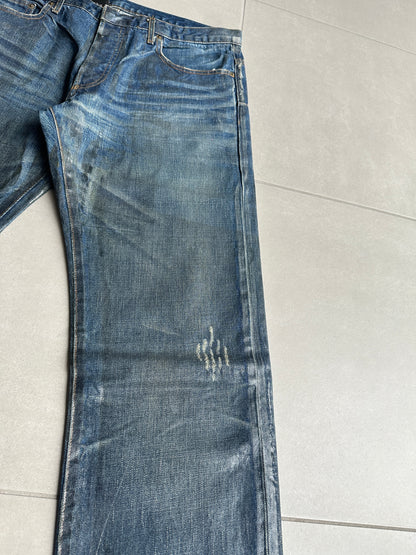 Dior Homme AW03 “Luster”  OG waxed clawmark jeans