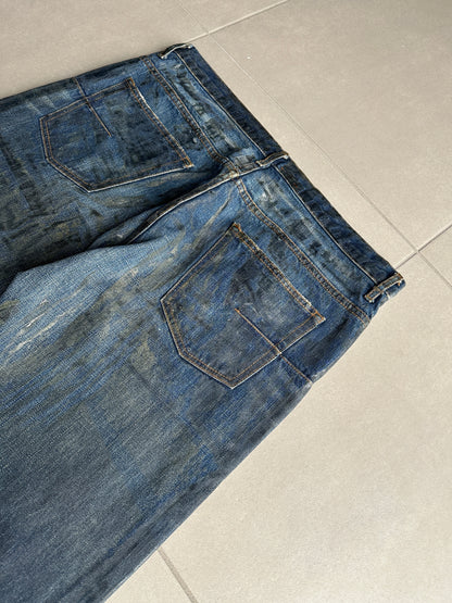 Dior Homme AW03 “Luster”  OG waxed clawmark jeans