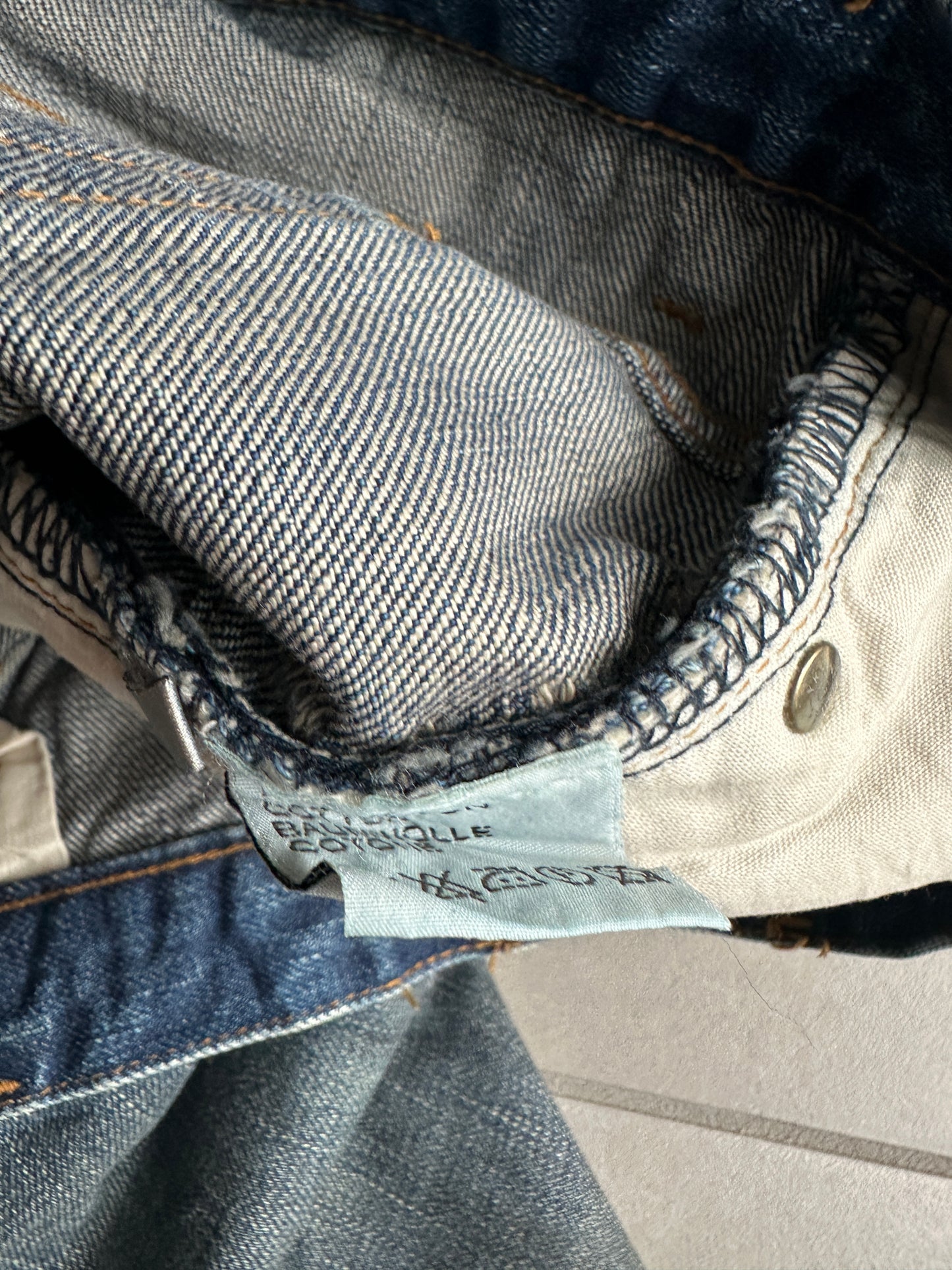 Dior Homme AW03 “Luster”  OG waxed clawmark jeans