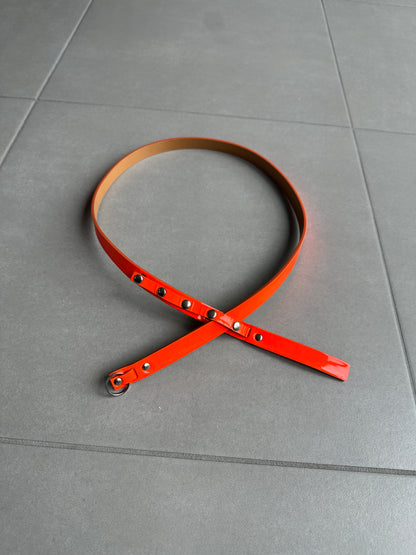 Dior Homme AW03 “LUSTER” Neon snap button skinny belt