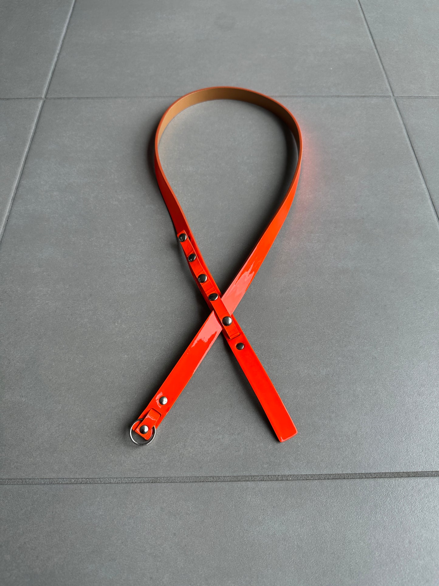 Dior Homme AW03 “LUSTER” Neon snap button skinny belt