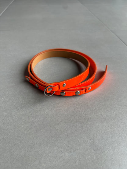 Dior Homme AW03 “LUSTER” Neon snap button skinny belt