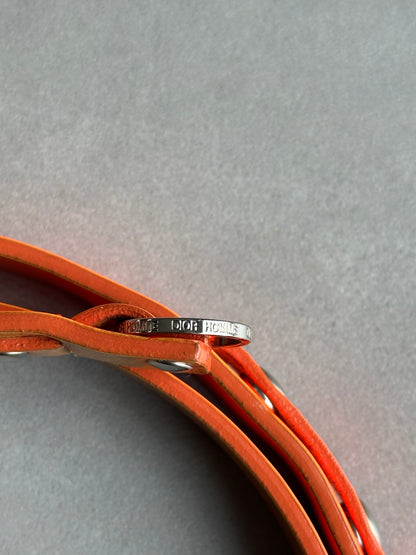 Dior Homme AW03 “LUSTER” Neon snap button skinny belt