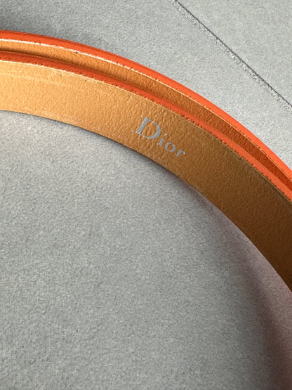 Dior Homme AW03 “LUSTER” Neon snap button skinny belt