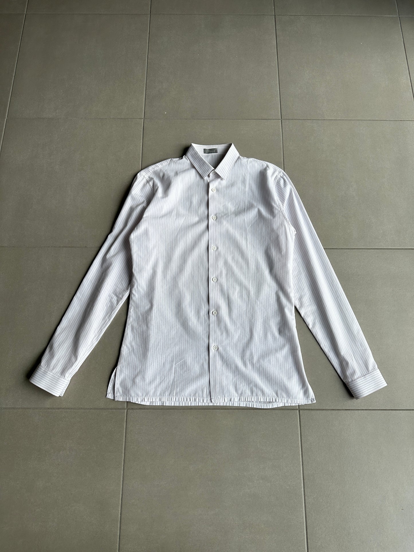 Dior Homme AW04 “VOTC” striped button up shirt
