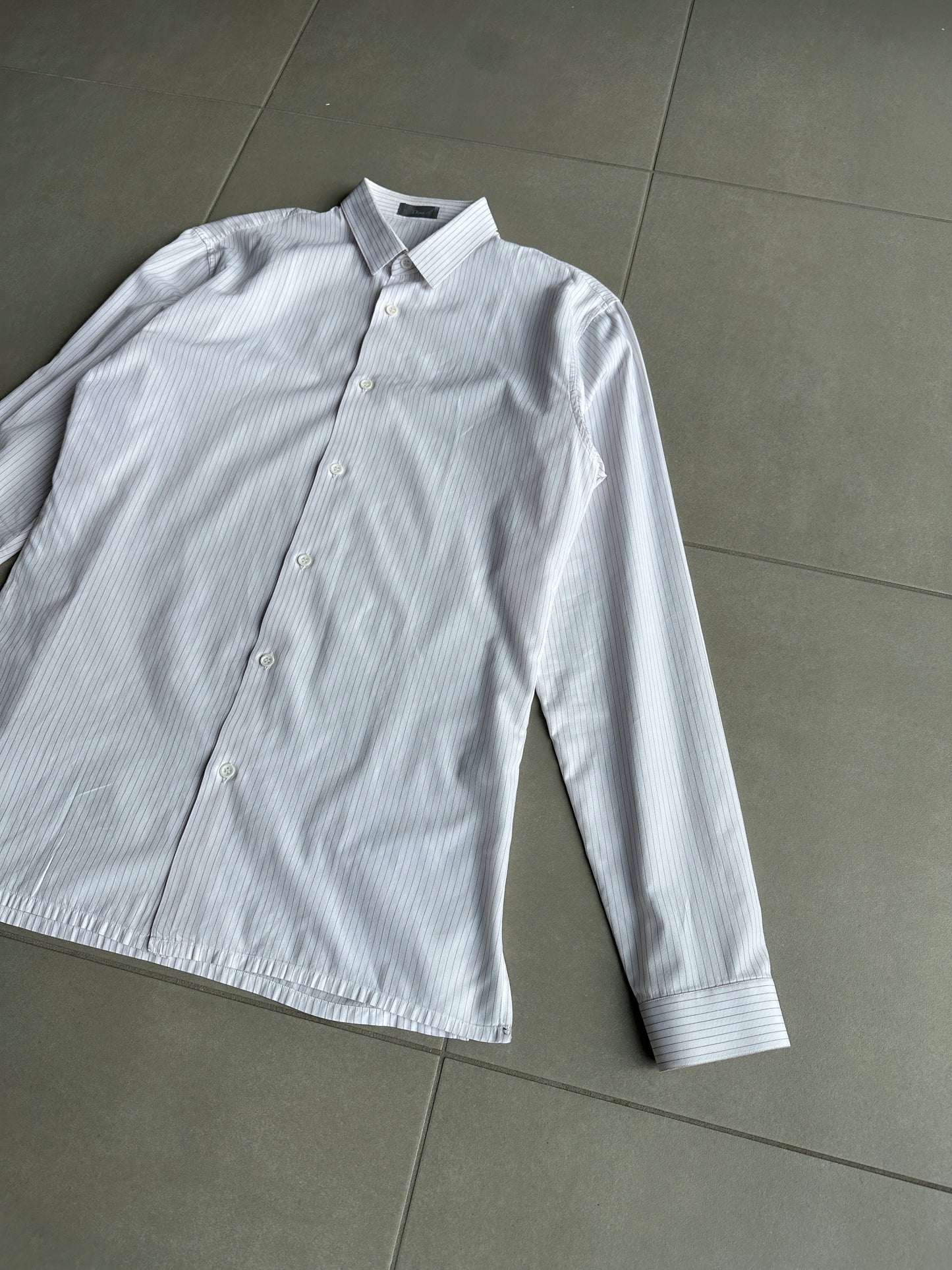 Dior Homme AW04 “VOTC” striped button up shirt