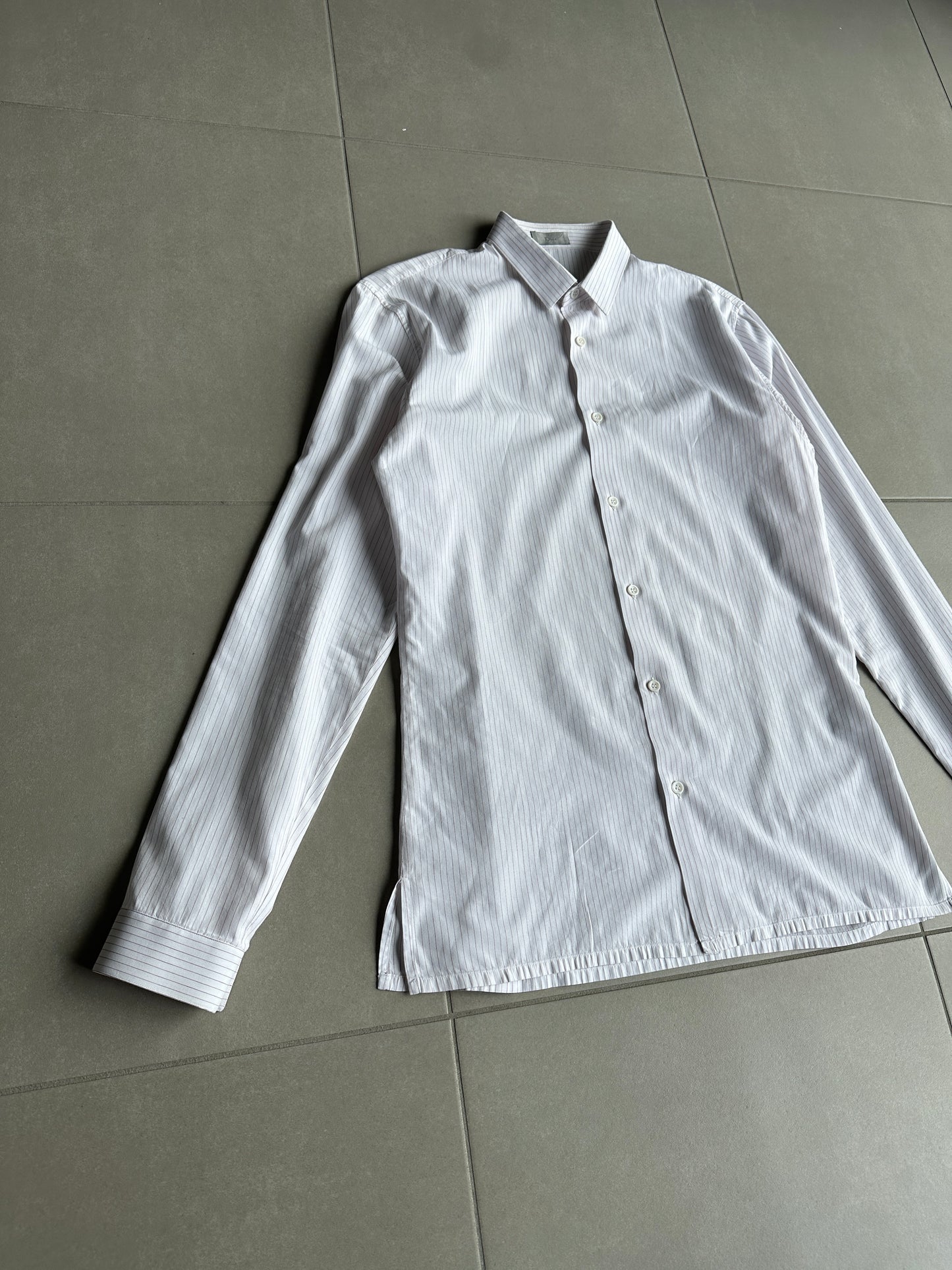 Dior Homme AW04 “VOTC” striped button up shirt