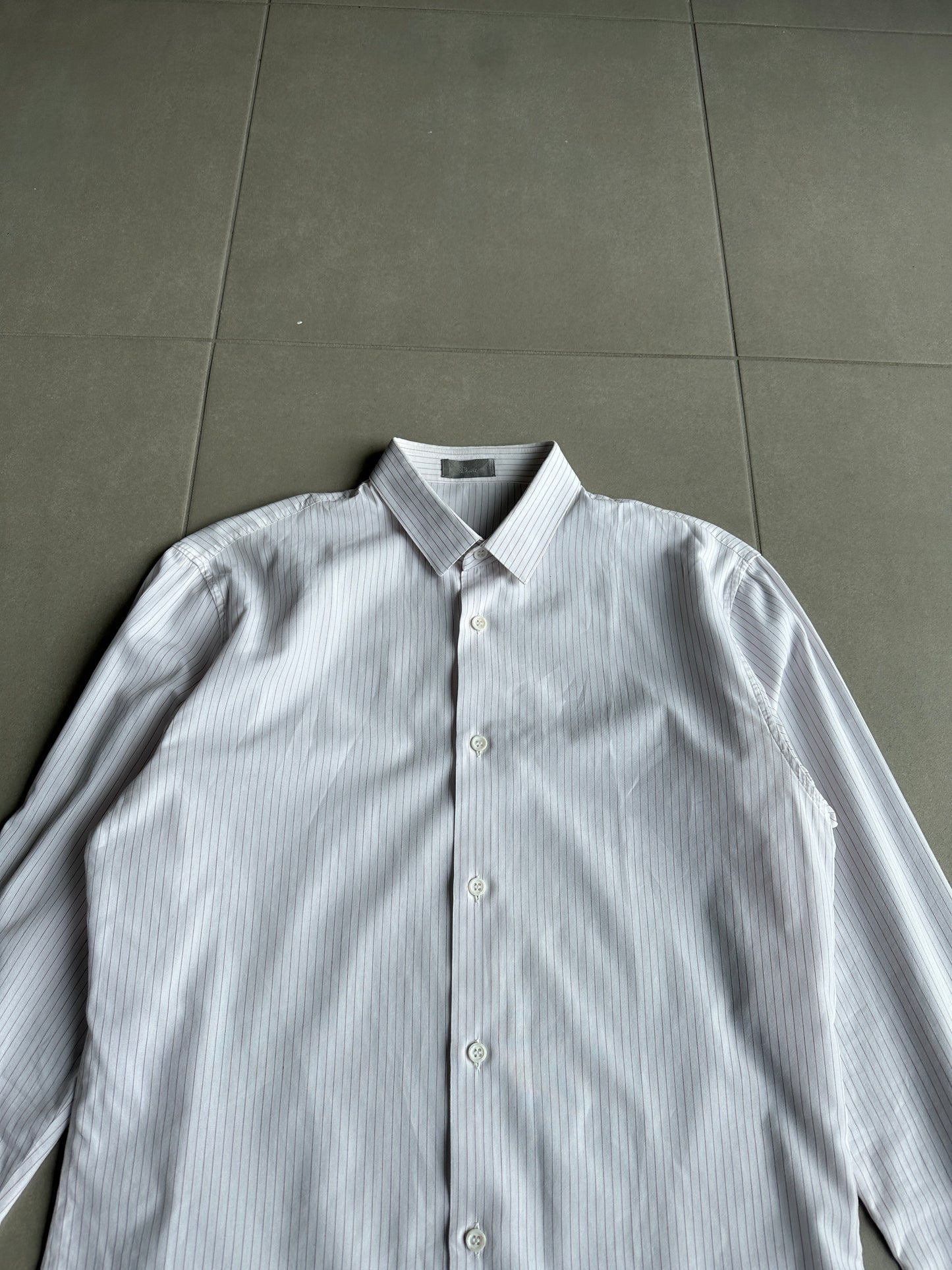 Dior Homme AW04 “VOTC” striped button up shirt