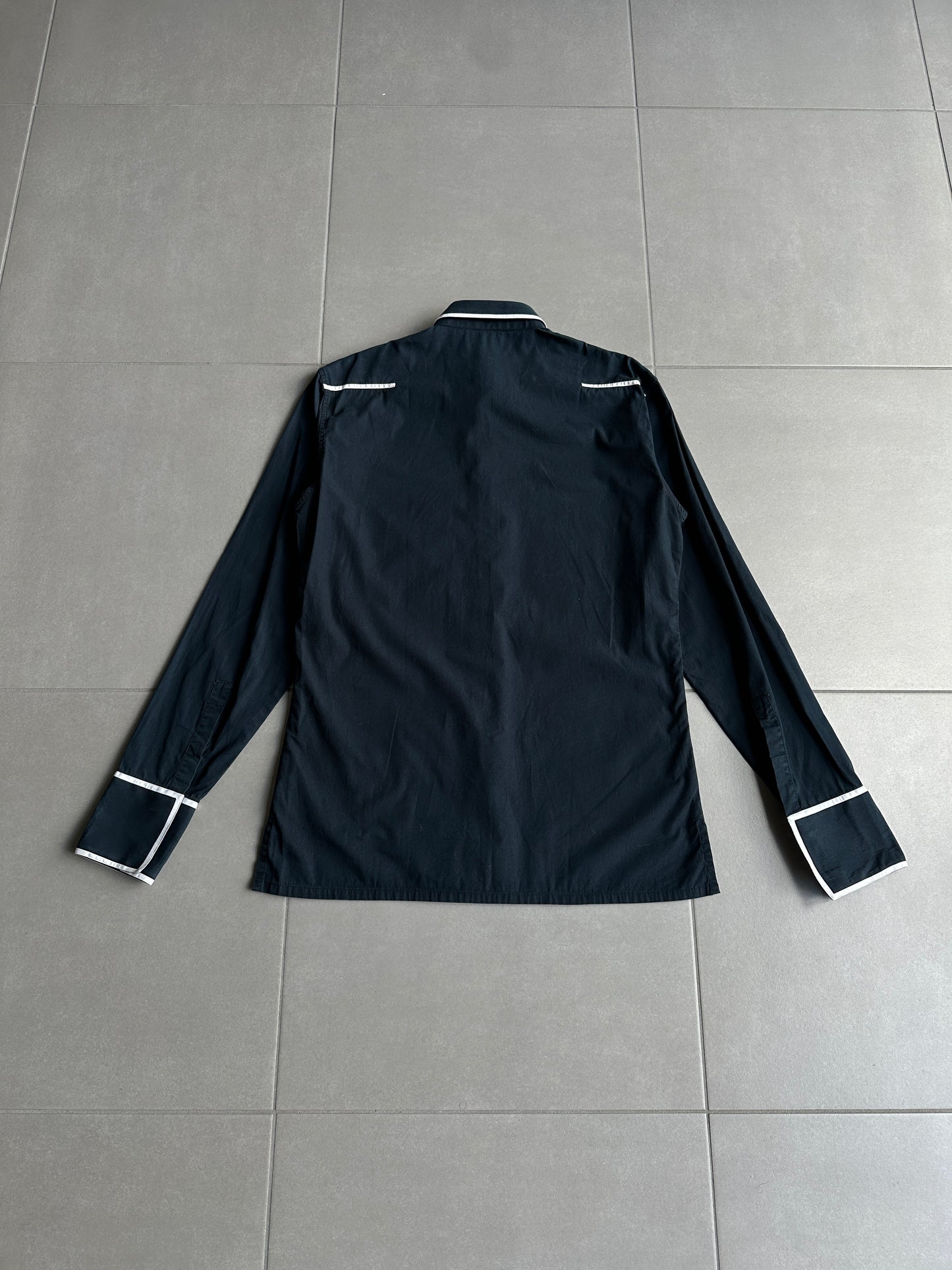 Dior Homme AW02 "reflexion" Contrast button up