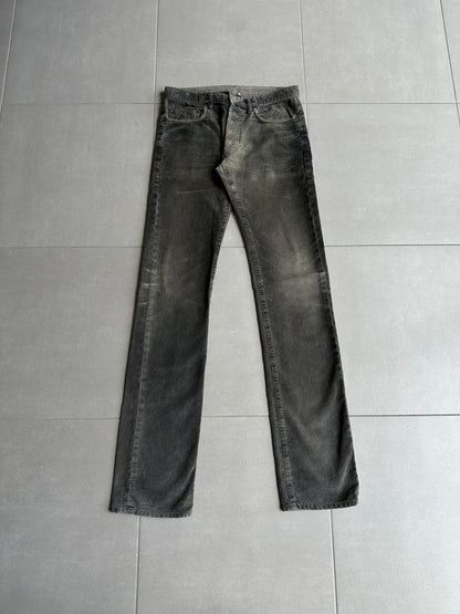Dior Homme AW04 “Victim Of The Crime” Waxed Corduroy trousers