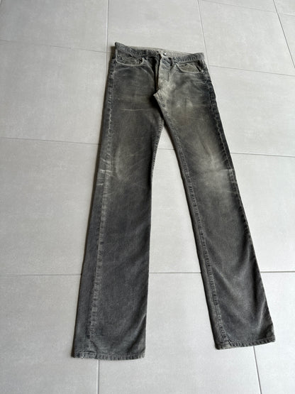 Dior Homme AW04 “Victim Of The Crime” Waxed Corduroy trousers