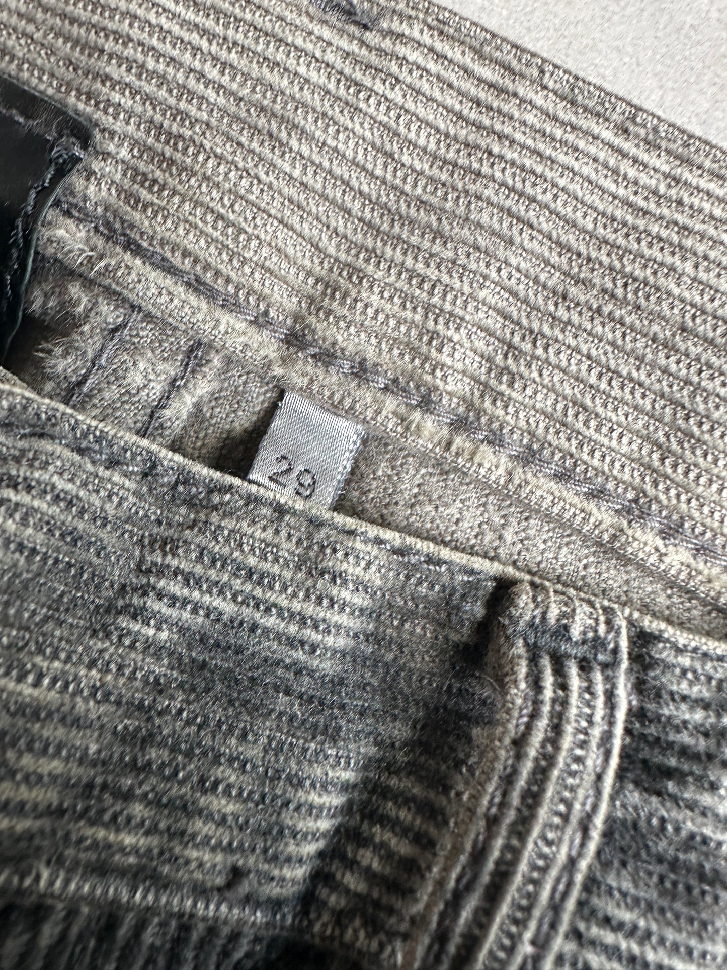 Dior Homme AW04 “Victim Of The Crime” Waxed Corduroy trousers