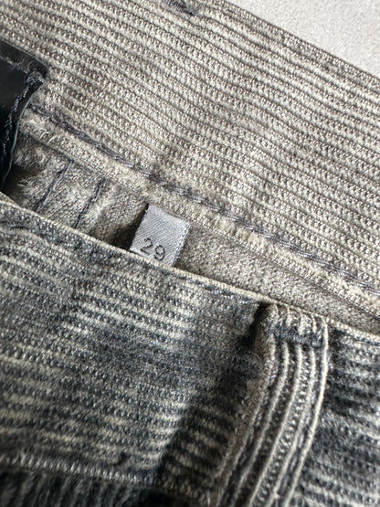 Dior Homme AW04 “Victim Of The Crime” Waxed Corduroy trousers