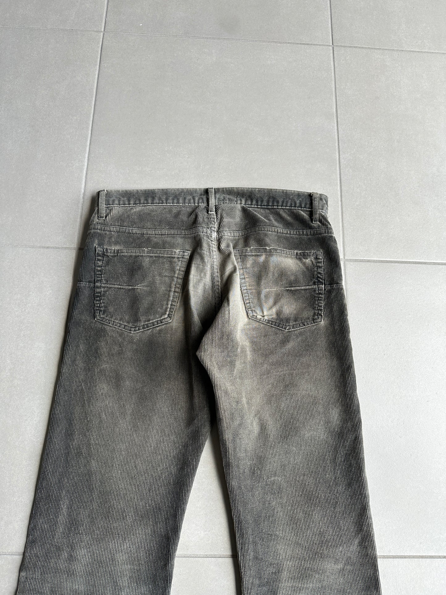 Dior Homme AW04 “Victim Of The Crime” Waxed Corduroy trousers