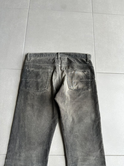 Dior Homme AW04 “Victim Of The Crime” Waxed Corduroy trousers