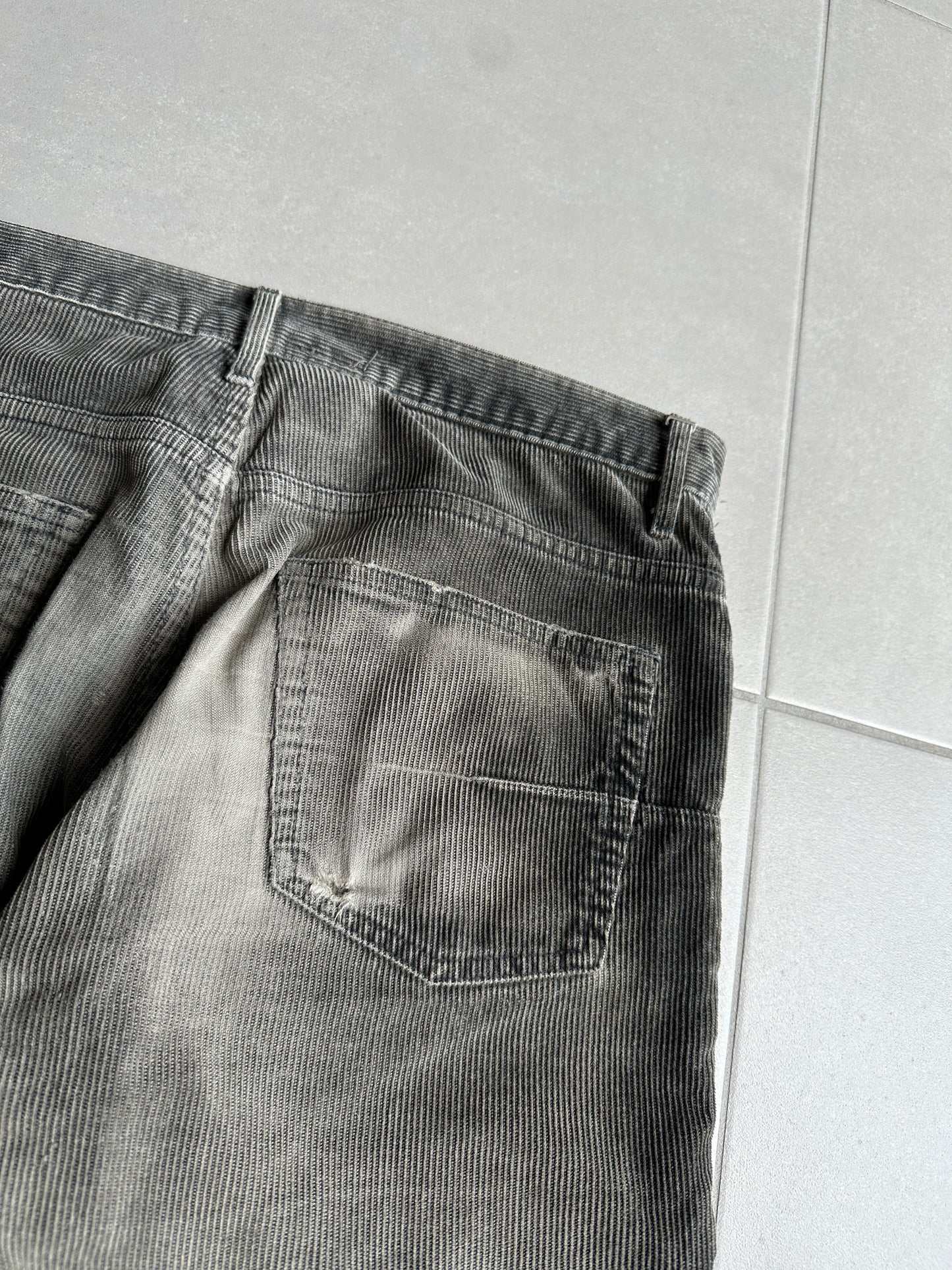 Dior Homme AW04 “Victim Of The Crime” Waxed Corduroy trousers