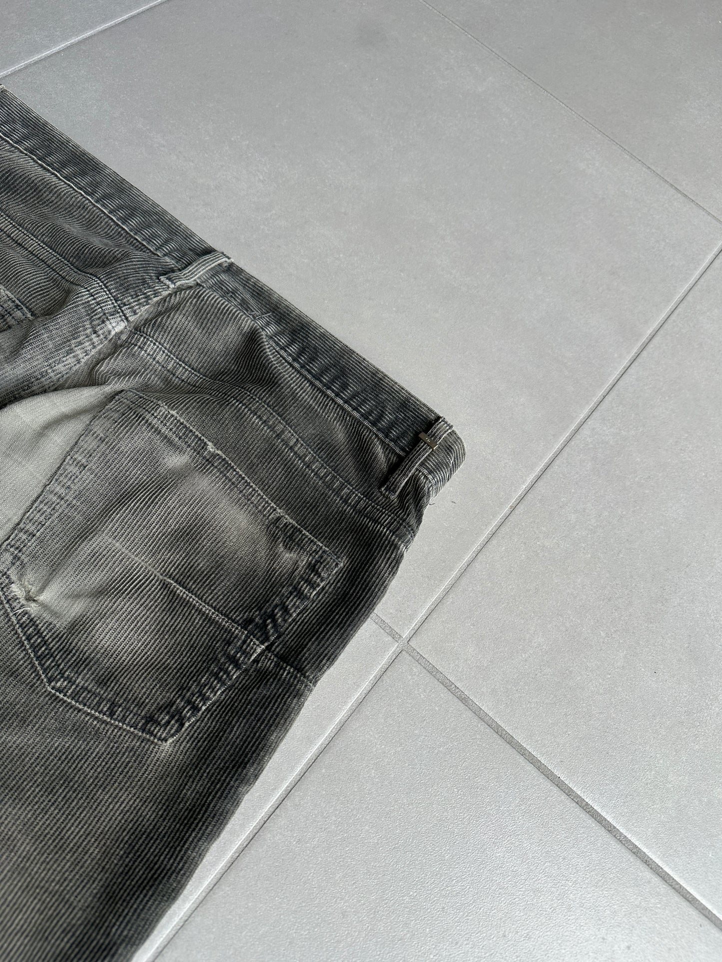 Dior Homme AW04 “Victim Of The Crime” Waxed Corduroy trousers