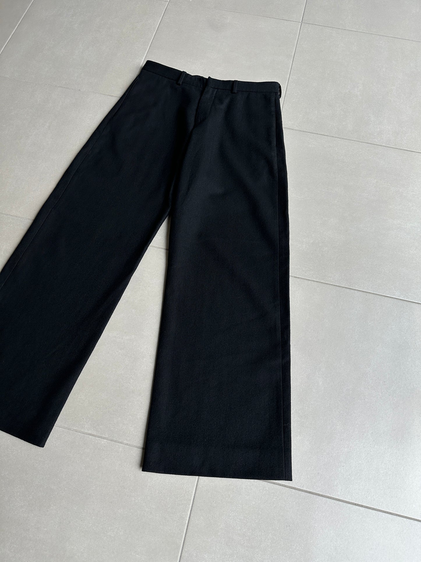 Dior Homme AW02 “reflexion” wool/cashmere wide trousers
