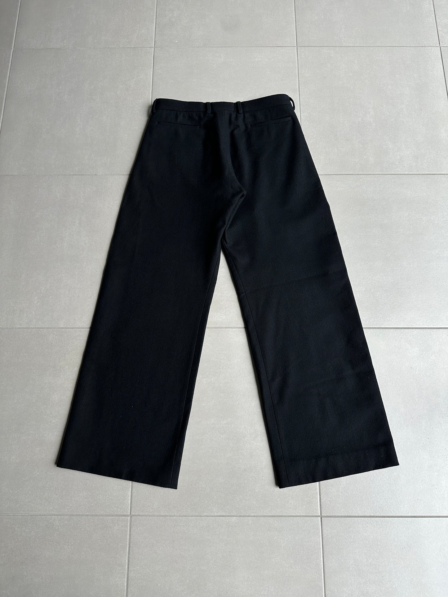 Dior Homme AW02 “reflexion” wool/cashmere wide trousers