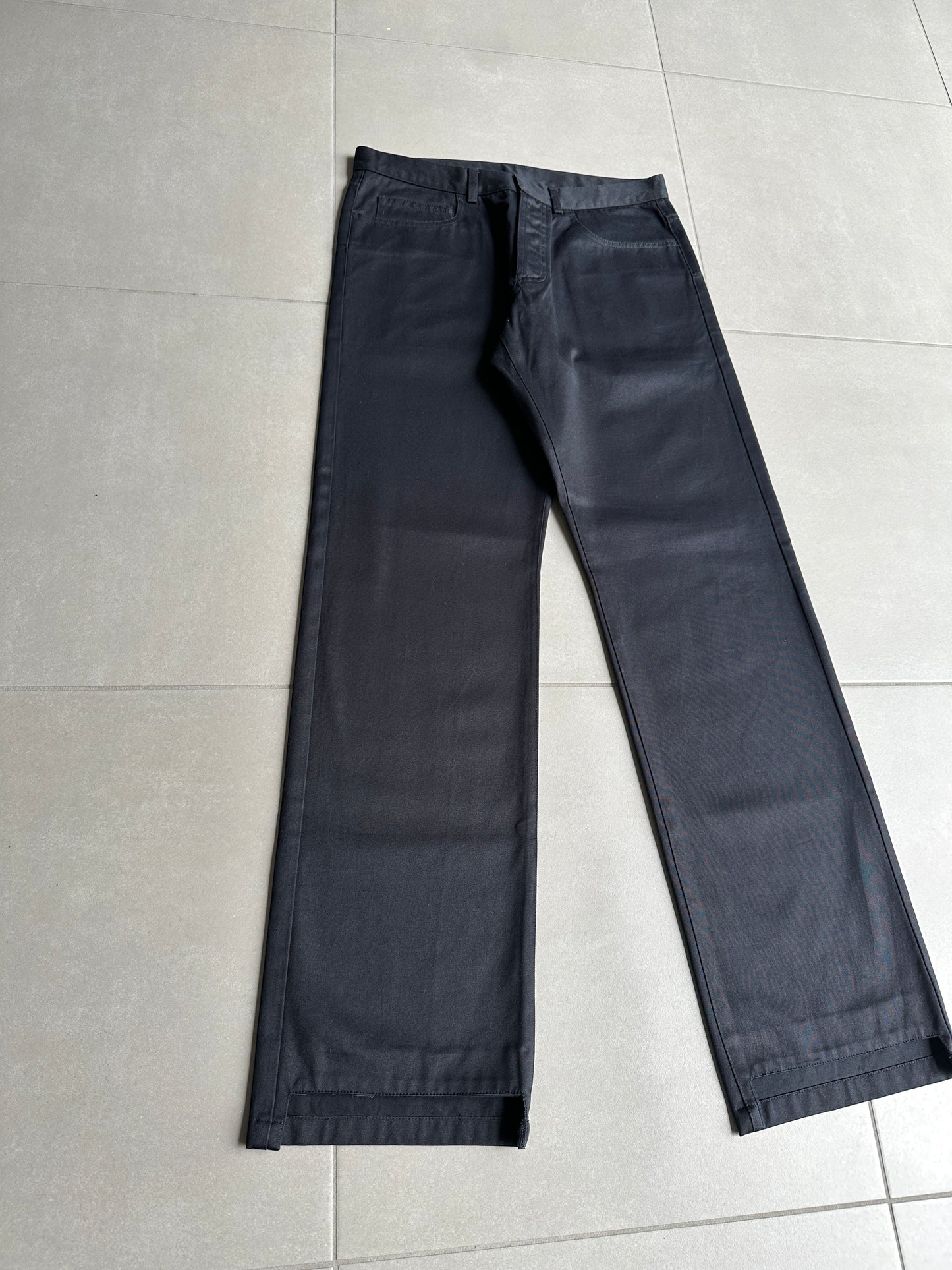 Dior homme AW02 “Reflexion” Sample Straight leg Glossy trousers