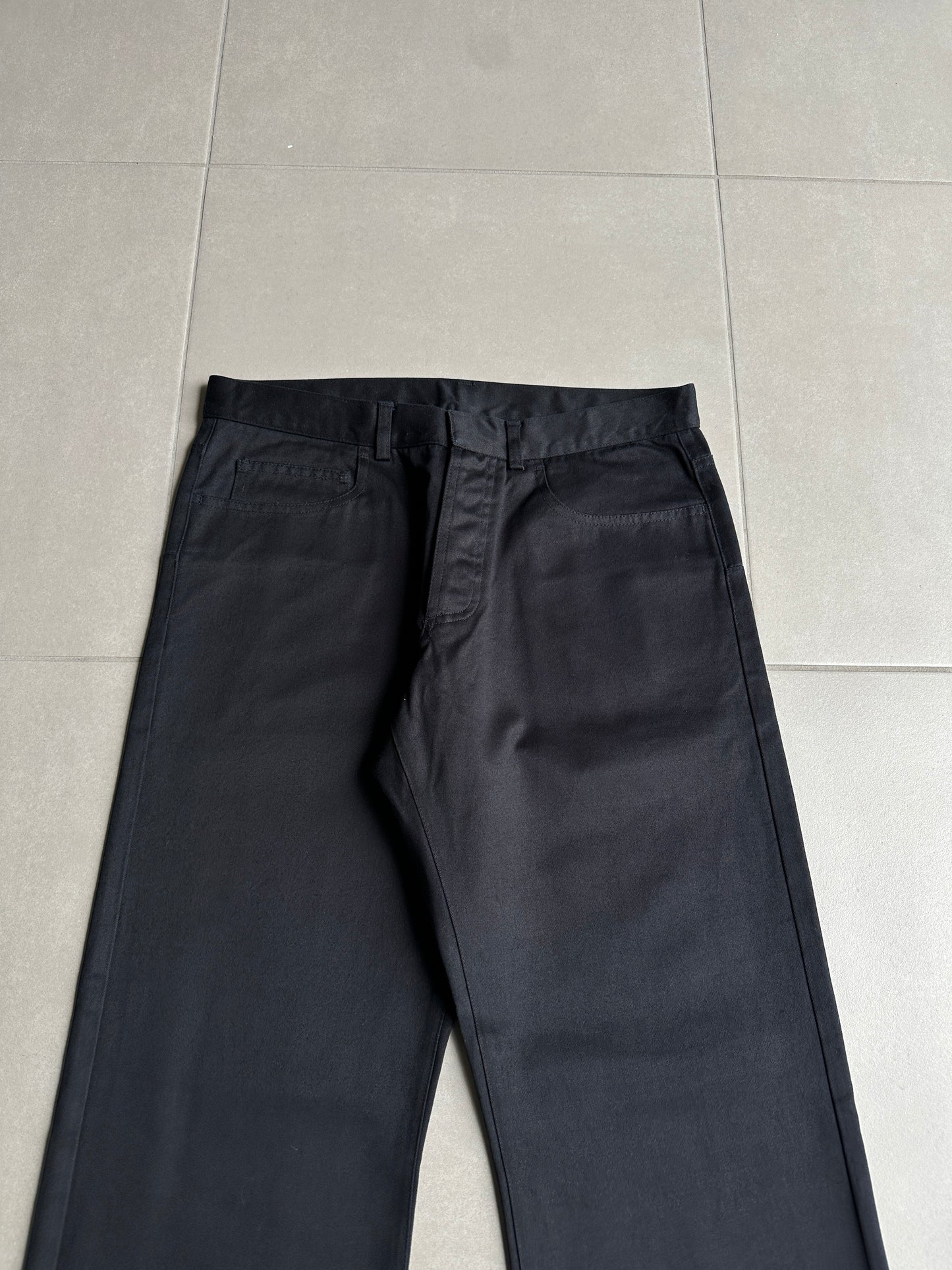 Dior homme AW02 “Reflexion” Sample Straight leg Glossy trousers