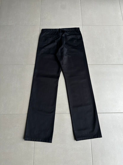 Dior homme AW02 “Reflexion” Sample Straight leg Glossy trousers