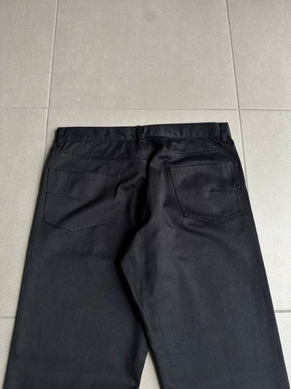 Dior homme AW02 “Reflexion” Sample Straight leg Glossy trousers