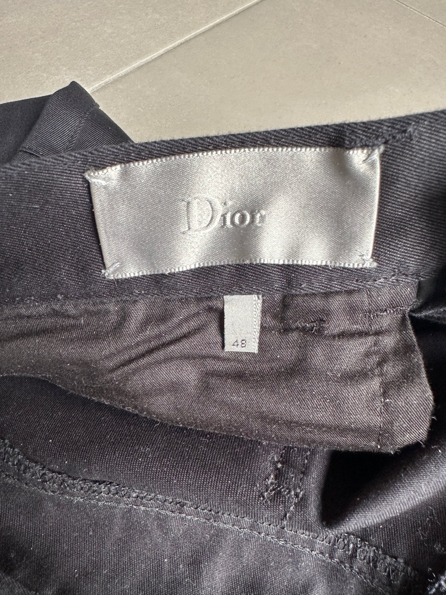 Dior homme AW02 “Reflexion” Sample Straight leg Glossy trousers
